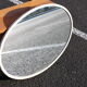 Steel oval mirror 58x92m