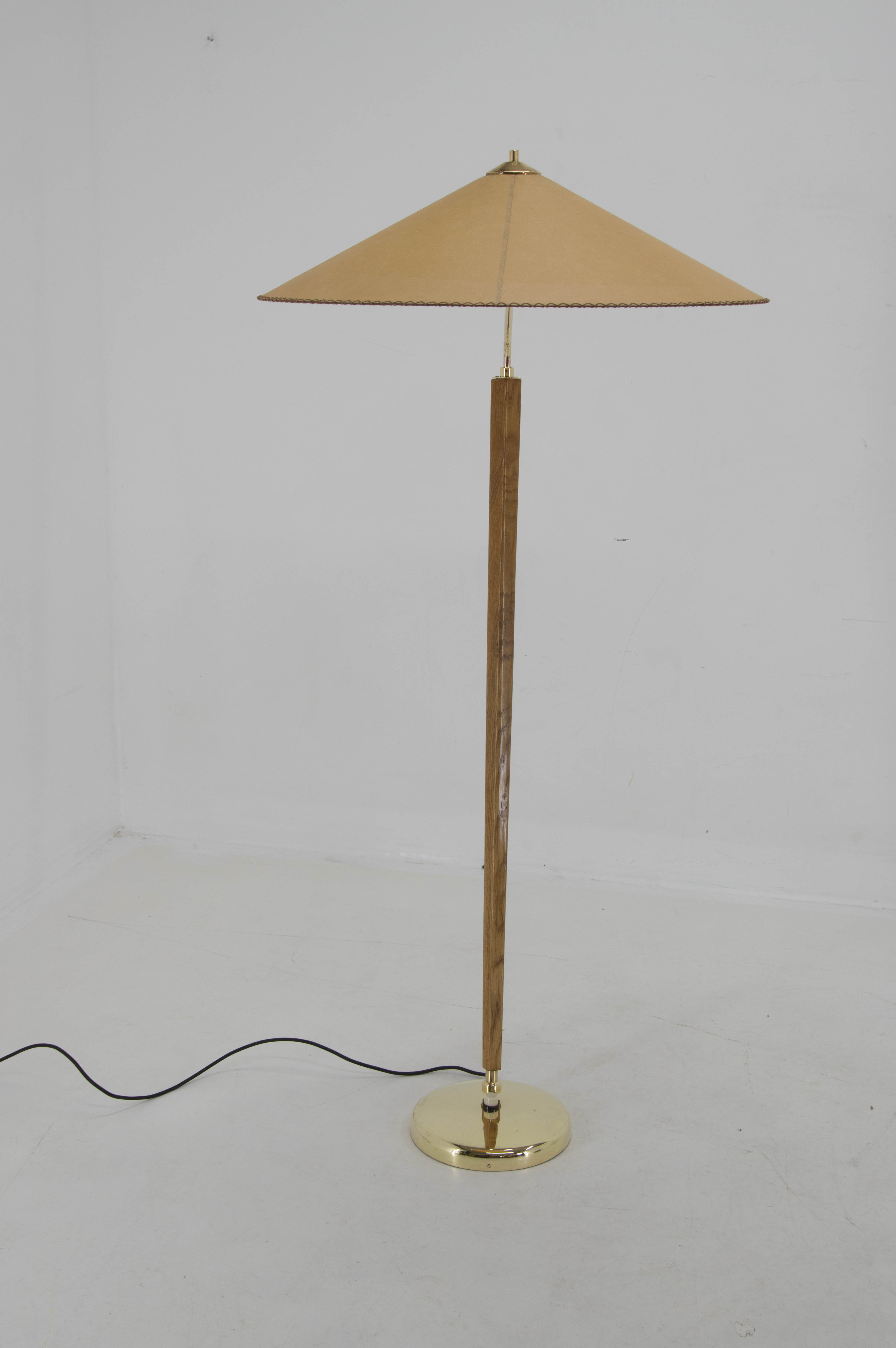 1960 Midcentury Floor Lamp "Japanese style" by Zukov, Czechoslovakia