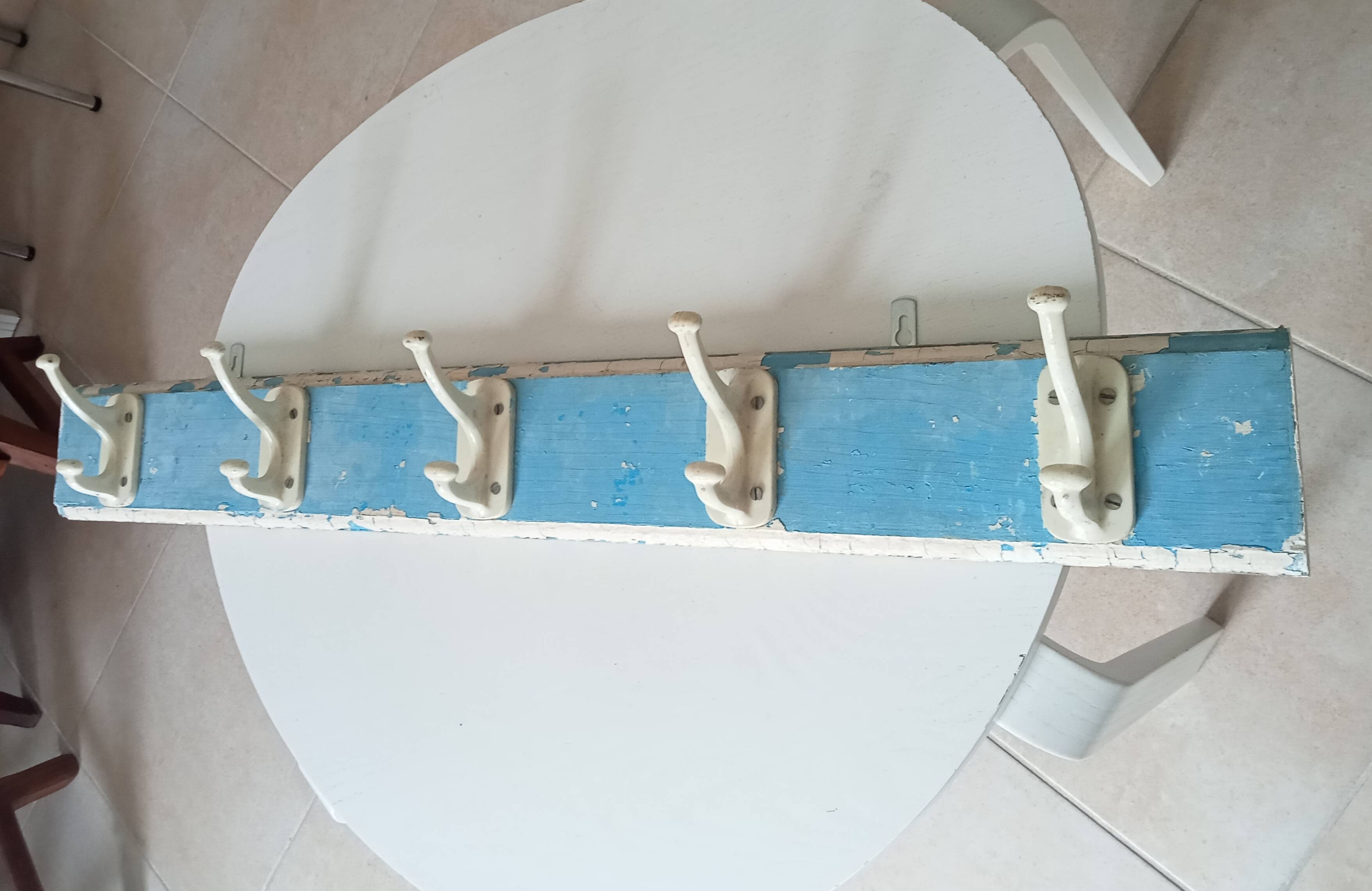 Vintage wall coat rack from the 60s/70s