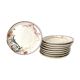 Lot de 9 assiettes à dessert "A la Samaritaine" K&G Lunéville vers 1900