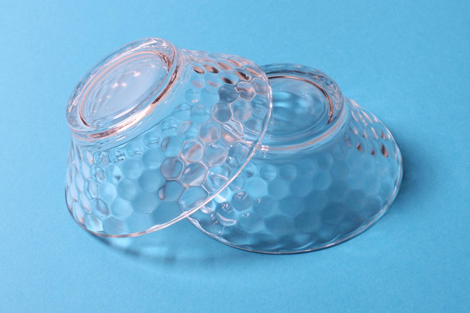 Set of 2 Vintage Bubble Glass Dessert Bowls Kim / Indonesia