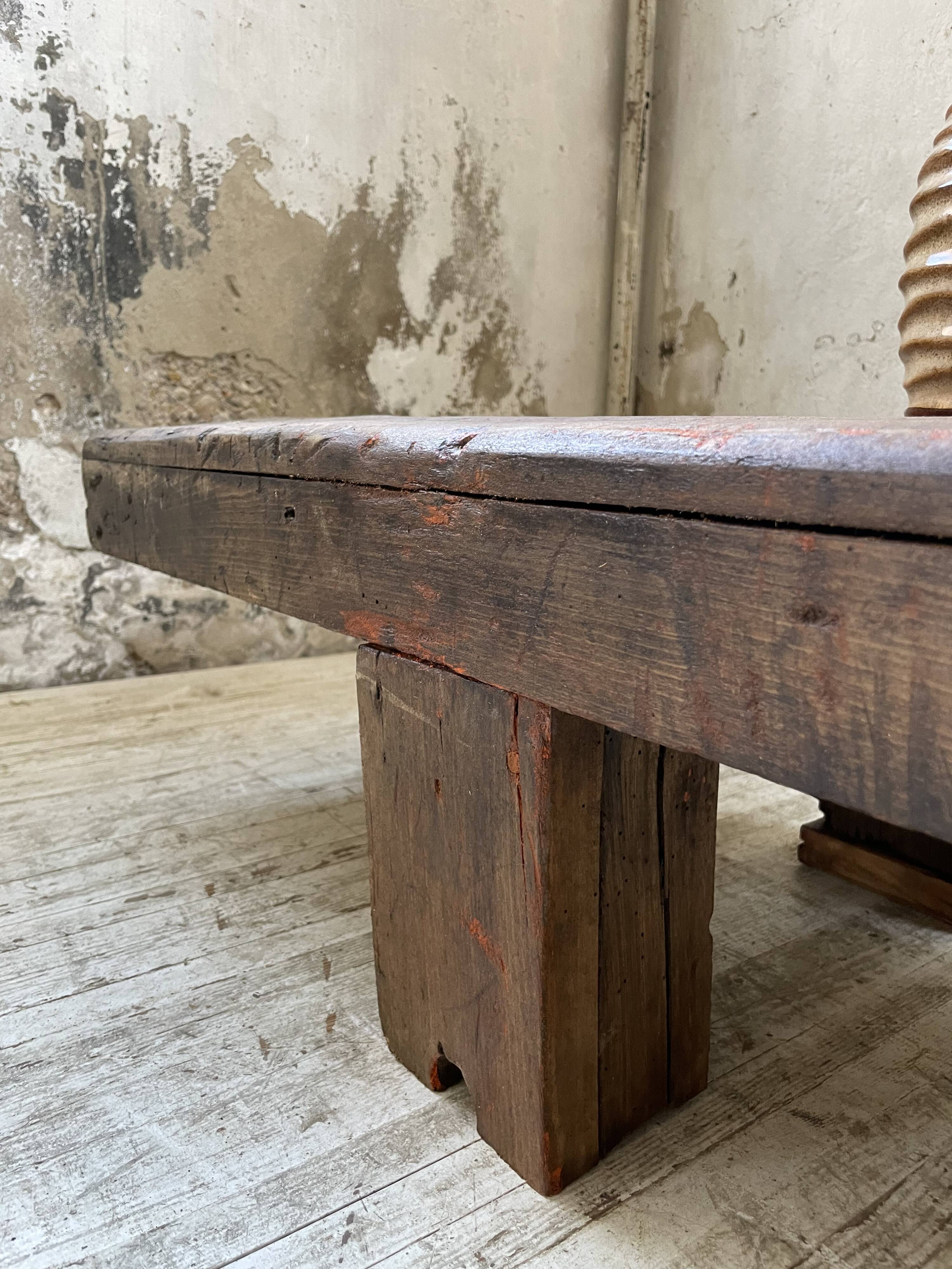 Workbench bench coffee table solid oak XXL