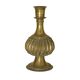 Antique bronze vase with black and red geometric patterns, 13x25cm.