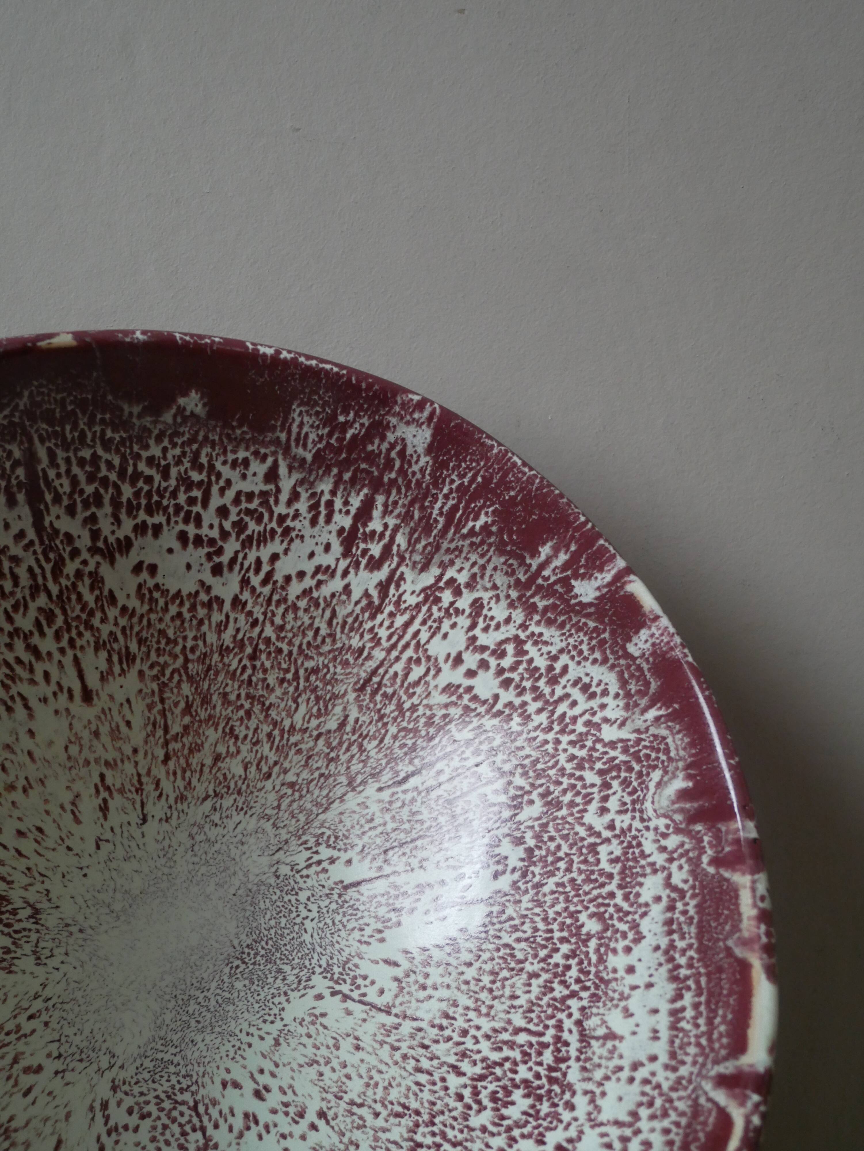 Handmade ceramic salad bowl, handcrafted pottery, handmade object