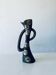 Brutalist bronze vase, the signs of the zodiac