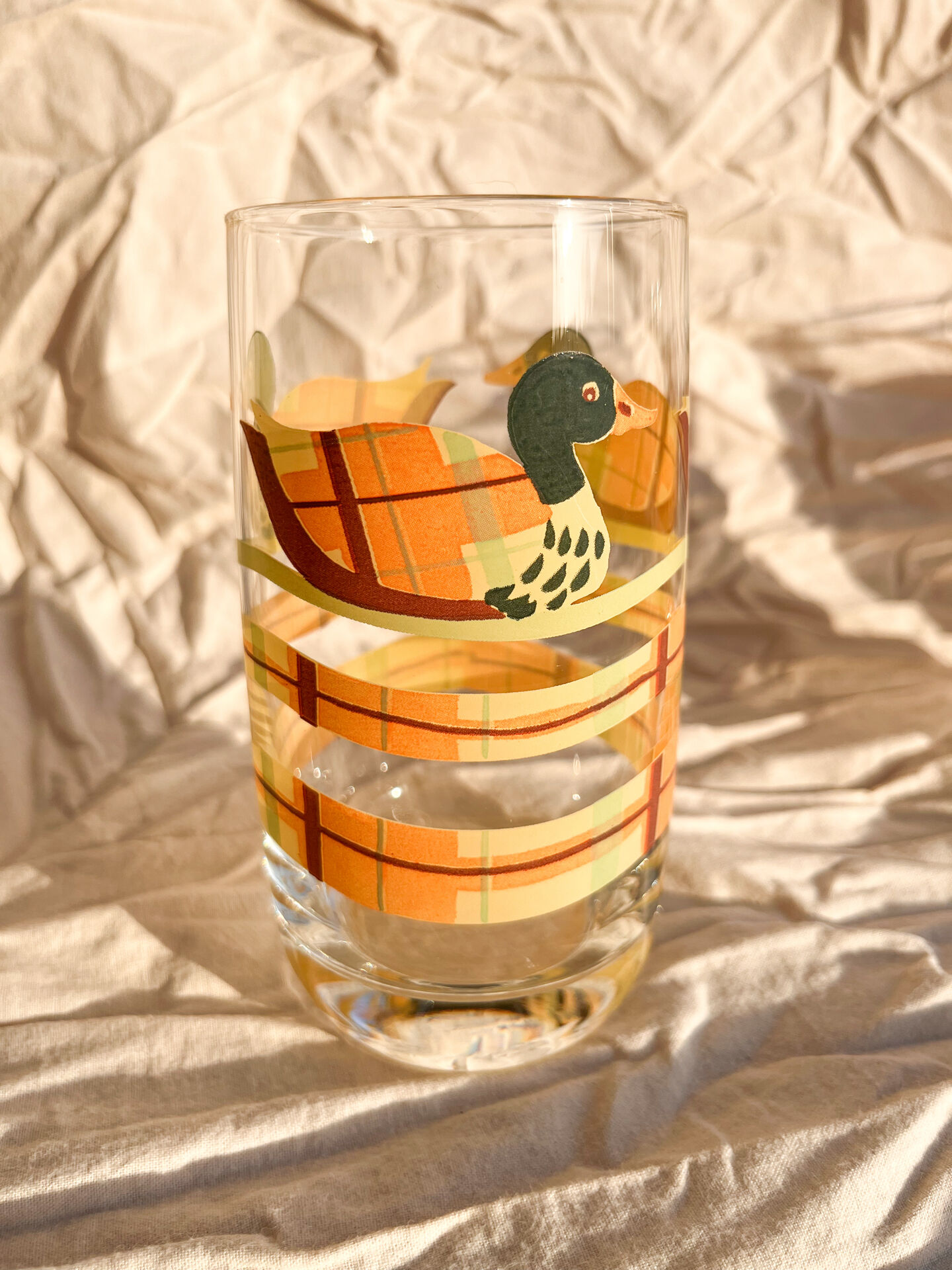 5 verres « canards colverts », années 70
