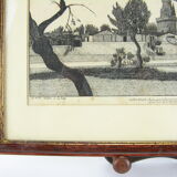 Old ink drawing from La Rochelle, signed