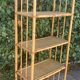 Vintage bamboo and rattan shelf