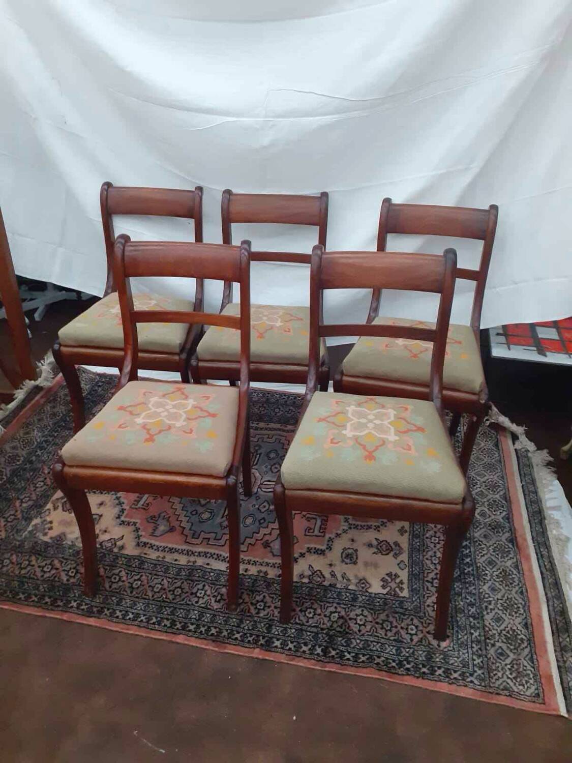 5 Louis Philippe style chairs