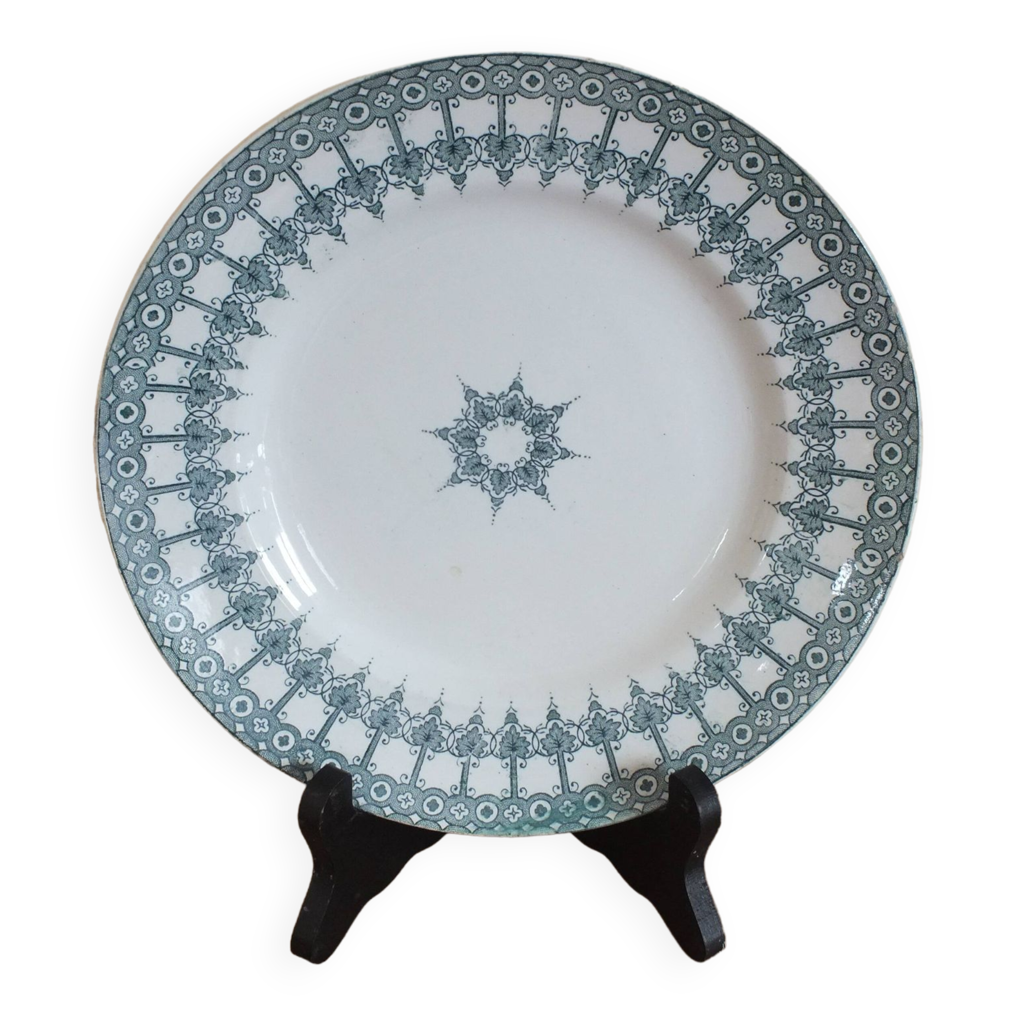 1 flat plate Terre de Fer Saint Amand Nord model Persian