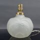 Petite lampe en verre pressé-moulé Art Déco, France, circa 1925