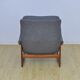 Scandinavian Rosewood Wingback Armchair with Wool Upholstery, 1960