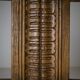 Swivel armchair in carved oak with ball bearings, early 20th century.