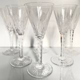 6 Saint-Louis Crystal Glasses - Nelly Model