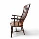 19th century elm country high slat back chair with a fabulous colour and patina
