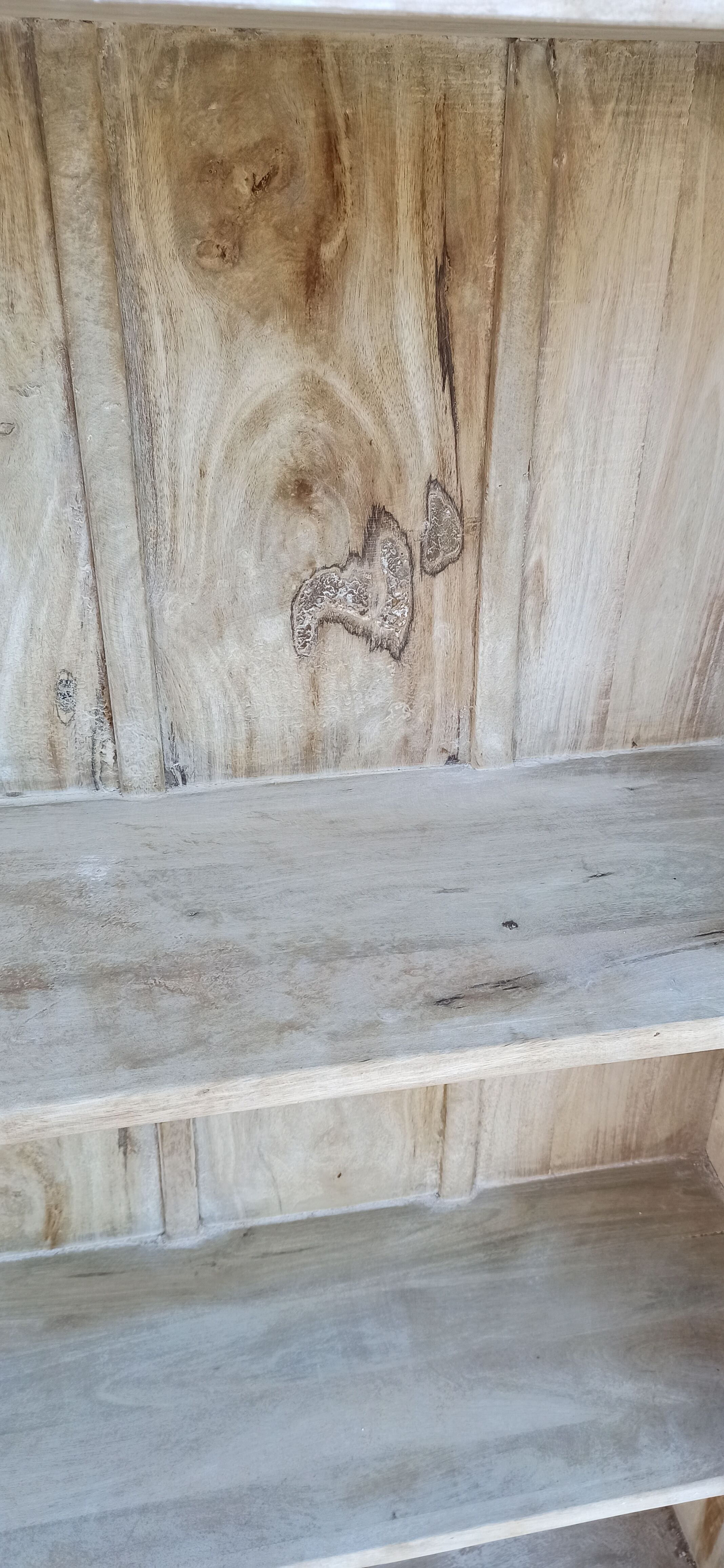 Wooden wardrobe with antique doors