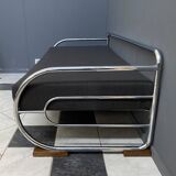 Bauhaus chrome and black daybed / sofa by Hynek Gottwald