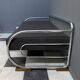 Méridienne / canapé Bauhaus chromé et noir par Hynek Gottwald