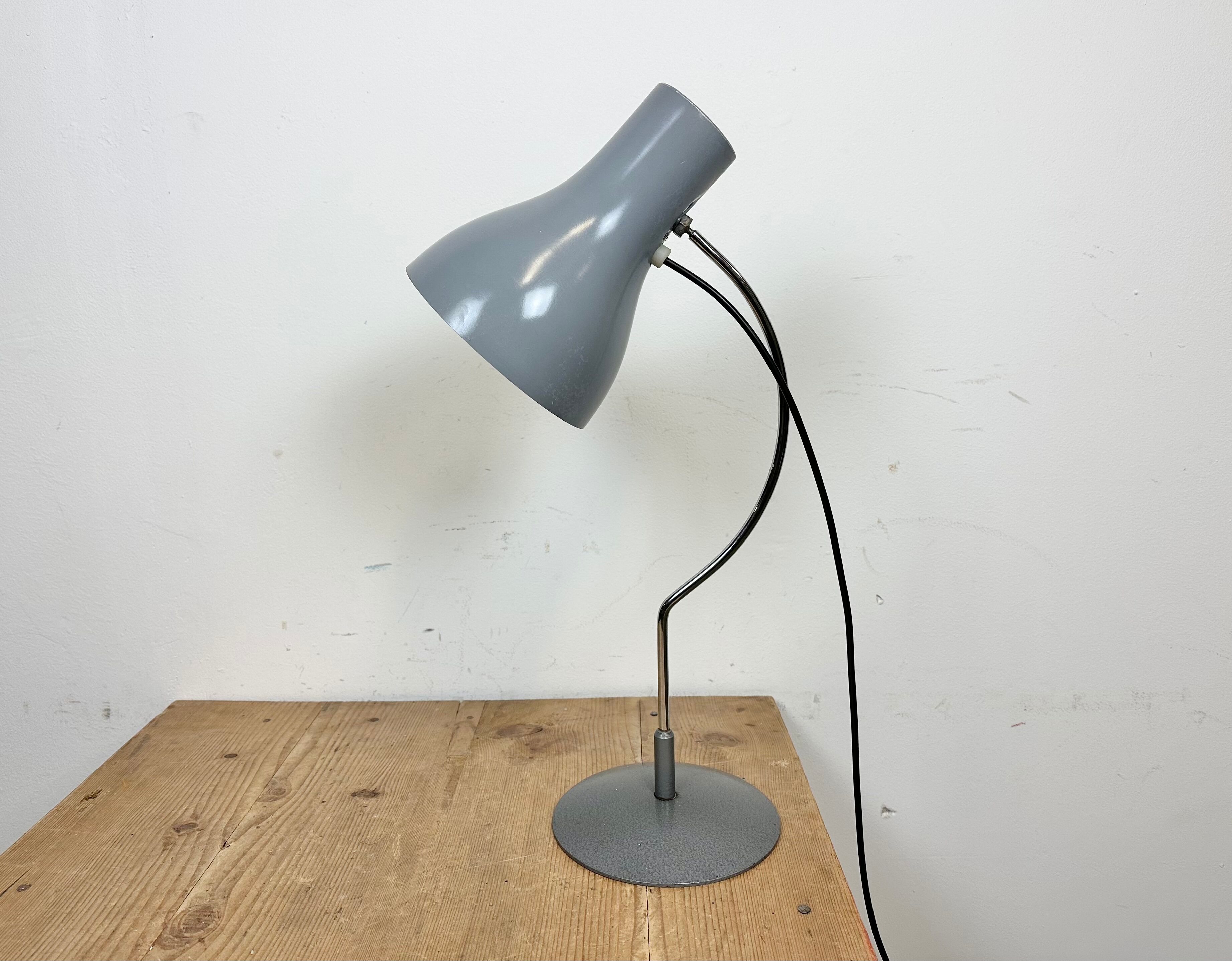 Grey Table Lamp by Josef Hurka for Napako, 1960s