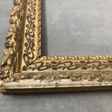 Old wooden frame and gilded stucco 50x60