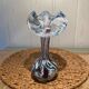 Marbled blown glass vase