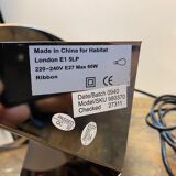 Ribbon Design Claire Norcross limited edition chrome brown table lamp