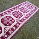 Tapis de couloir turc vintage 105x372 cm