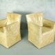 A pair of brutalist armchairs by Gerard van den Berg for Montis, 1970s