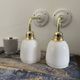 Pair of vintage white opaline sconces restored