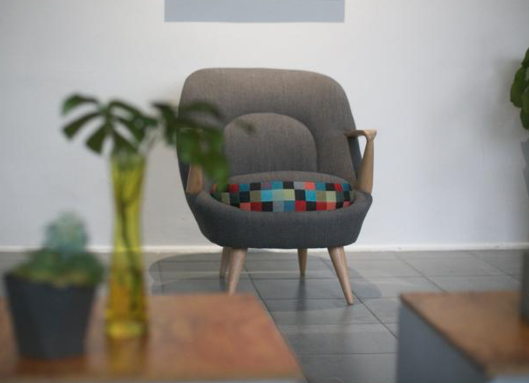 Vintage polish "345" armchair from mid-century, 1958