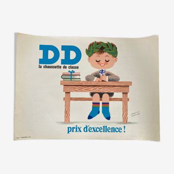 Poster dd lithographic sock 58 x 38 " price s"excellence"