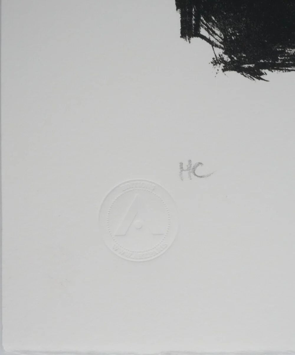 Edvard Munch: Brooch, Eva Mudocci, signed lithograph