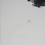 Edvard Munch: Brooch, Eva Mudocci, signed lithograph