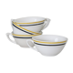 Set of 4 ceramic cups, bistro type, French manufacture