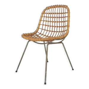 chaise vintage en rotin