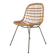 Vintage rattan and metal dining chair