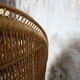 Fauteuil rotin style Emmanuelle 1970's