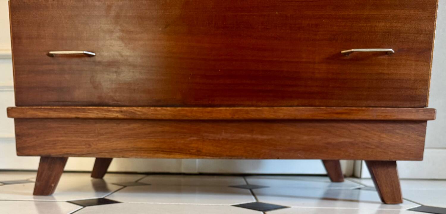 Vintage chiffonier with compass feet
