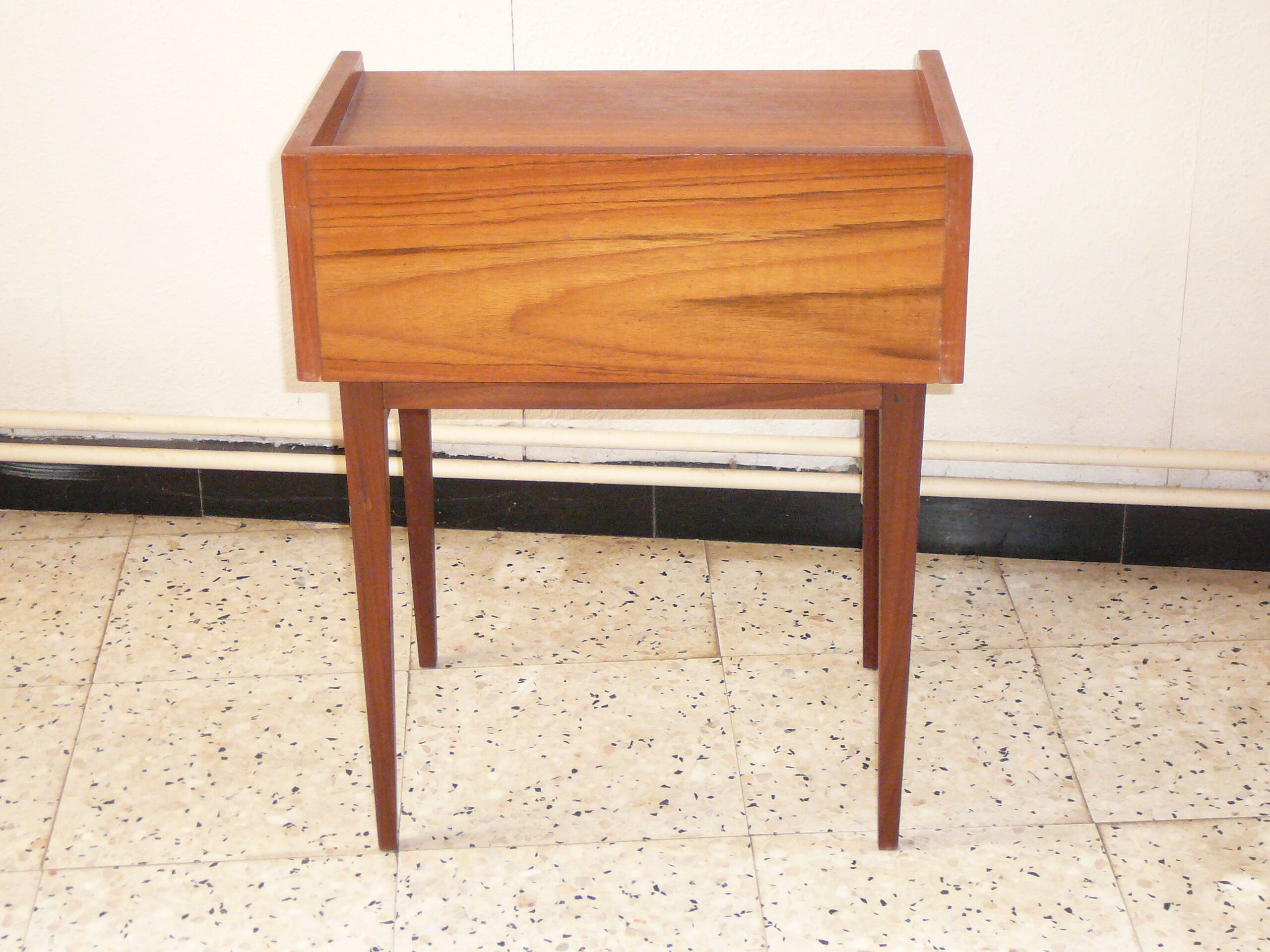 Vintage bedside table scandinavian style 60s