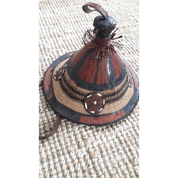 Chapeau ancien traditionnel du Mali fait main | Selency