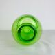 Vase verre bullé vert, vintage