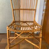Rattan chair Selency x Monoprix Croisé Laroche