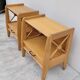 Paire de table de chevets Ateliers Saint sabin en chêne 1950