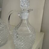 2 crystal carafes