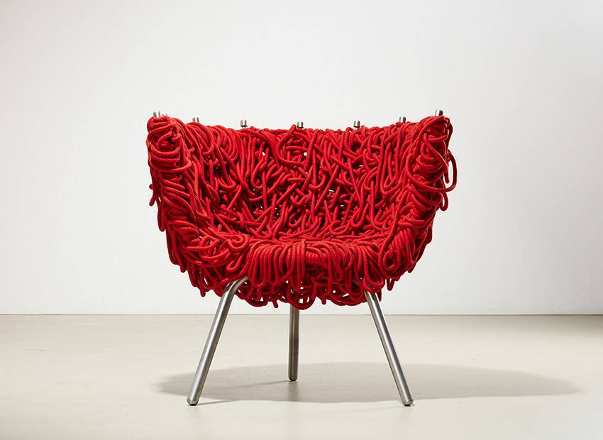 Fernando & Humberto Campana Vermelha Lounge Chair for Edra 1993/1998