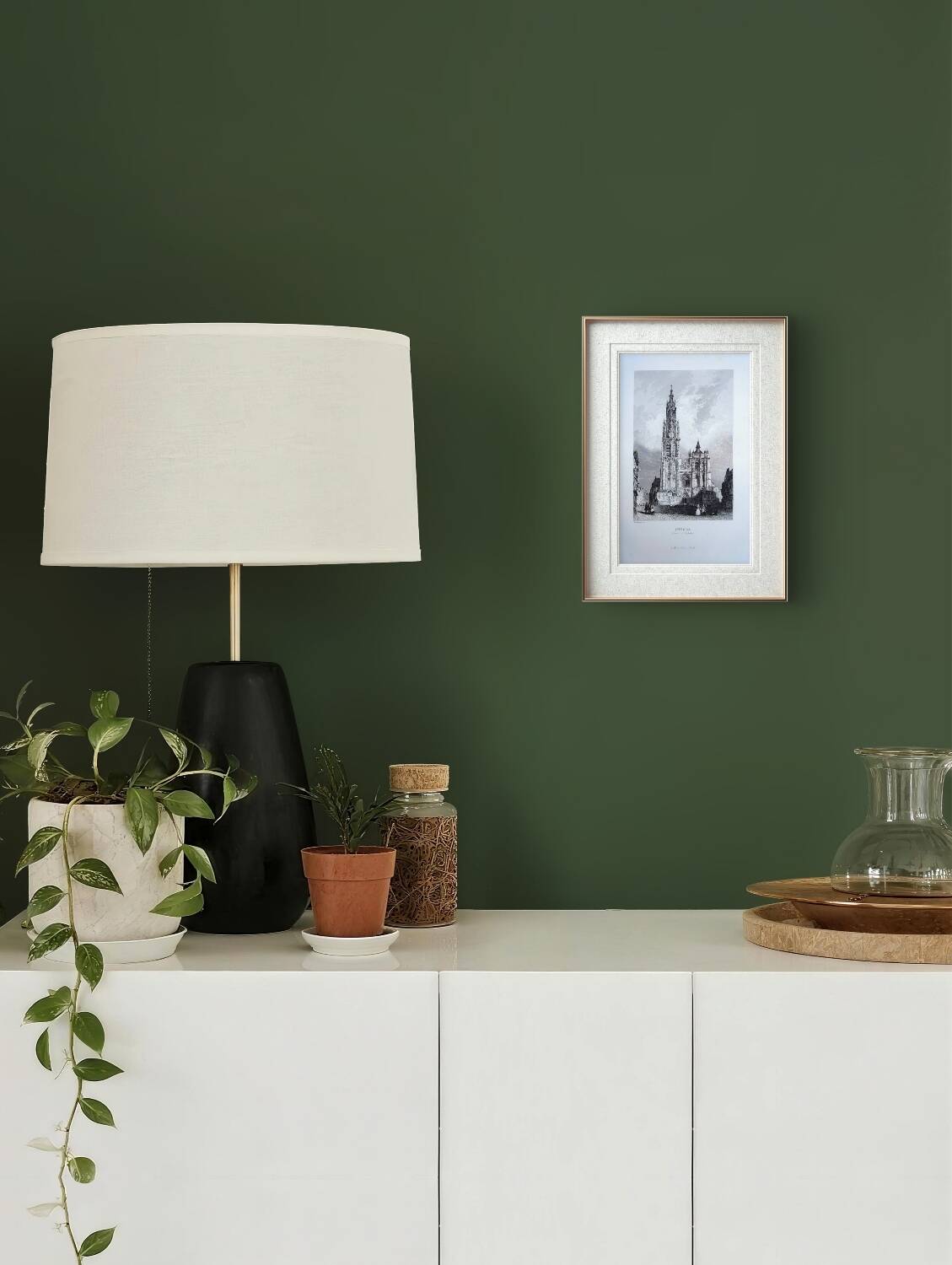 Notre-Dame of Antwerp, old engraving, printed in 1841.