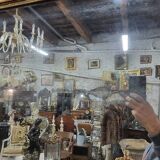 19th century rectangular palmette mirror
