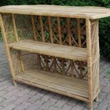 Peacock rattan bar