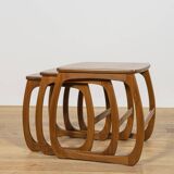 Tables gigognes en teck du milieu du siècle de Parker Knoll, années 1960, Royaume-Uni, lot de 3