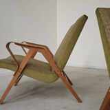 Pair of armchairs restored by Frantisek Jirak for Tatra Nabytok 1960